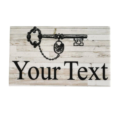 Vintage Key Personalised Custom Sign - The Renmy Store Homewares & Gifts 