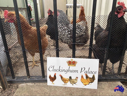 Cluckingham Palace Chicken Coop Sign - The Renmy Store Homewares & Gifts 