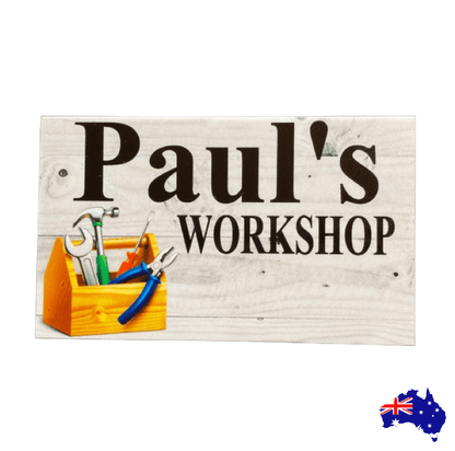 Workshop Tools Custom Personalised Sign - The Renmy Store Homewares & Gifts 