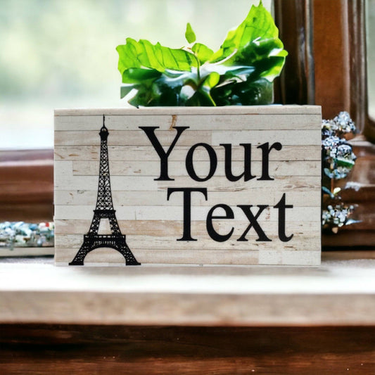 Paris Eiffel Custom Personalised Provincial Sign - The Renmy Store Homewares & Gifts 