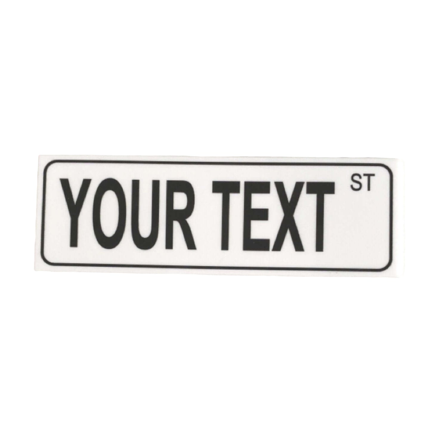 Street White Custom Personalised Sign - The Renmy Store Homewares & Gifts 