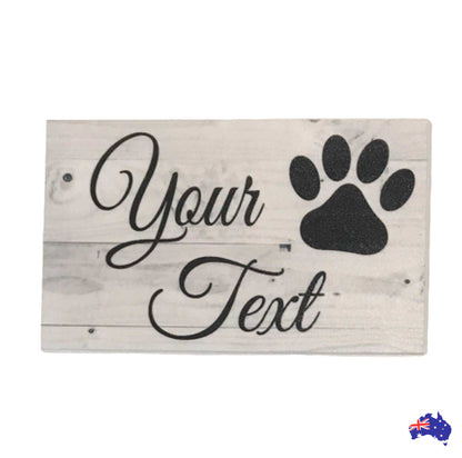 Dog Cat Custom Paw Sign - The Renmy Store Homewares & Gifts 