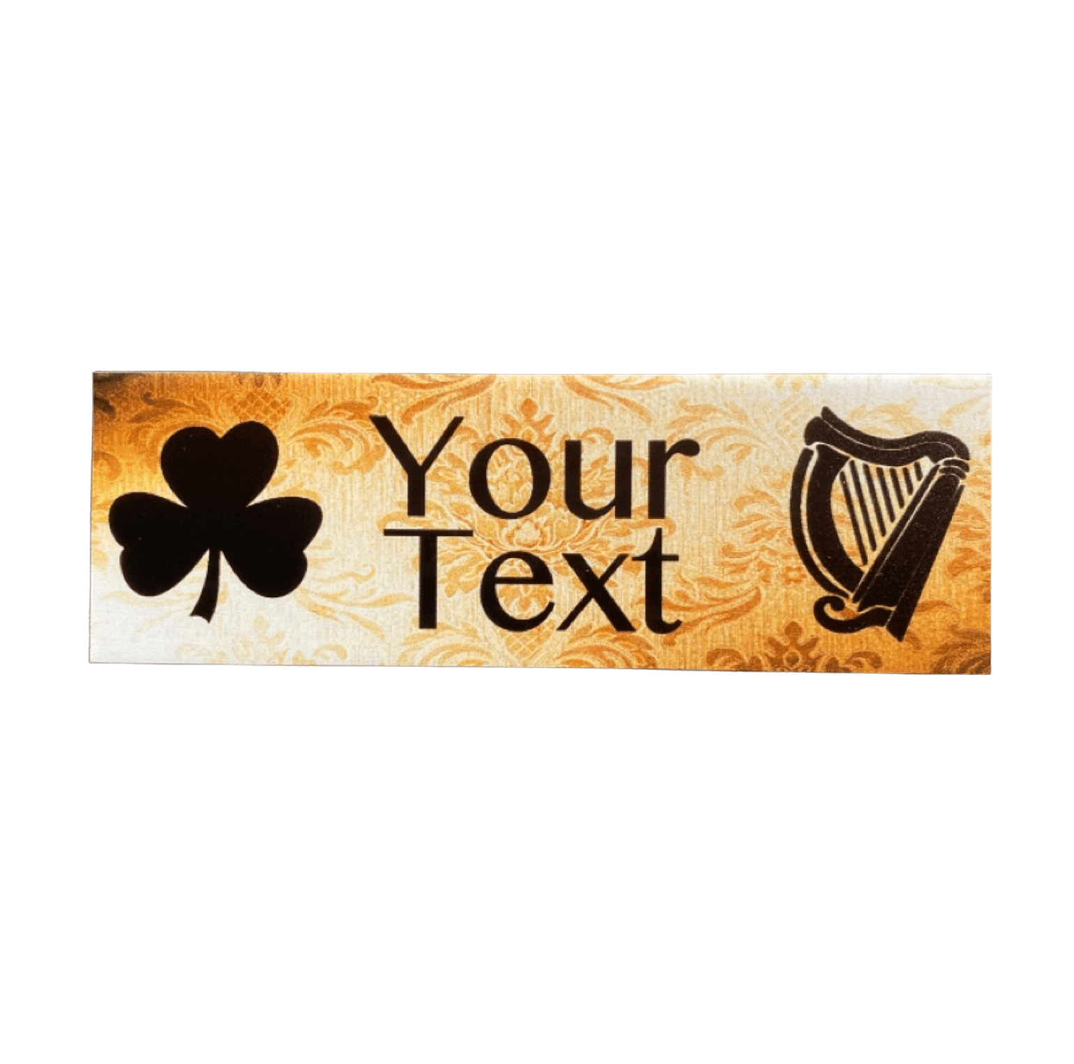 Irish Clover Harp Custom Personalised Sign - The Renmy Store Homewares & Gifts 