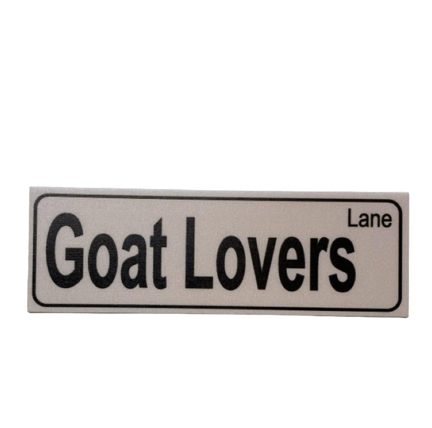 Goat Lovers Lane Sign - The Renmy Store Homewares & Gifts 