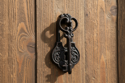 Rustic Key Door Knocker - Cast Iron Vintage Hardware