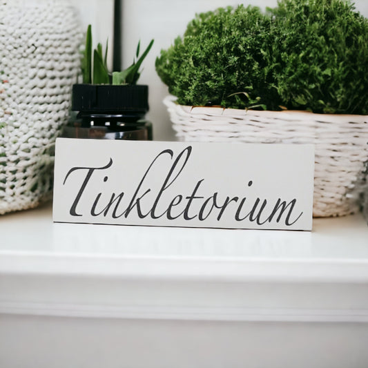 Toilet Tinkletorium White Sign - The Renmy Store Homewares & Gifts 