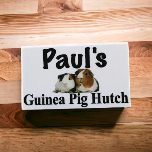 Guinea Pig Hutch House Custom Wording Your Name Sign - The Renmy Store Homewares & Gifts 