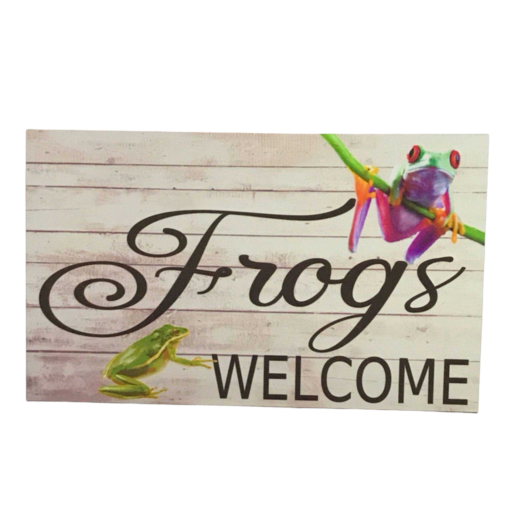 Frogs Welcome Sign - The Renmy Store Homewares & Gifts 