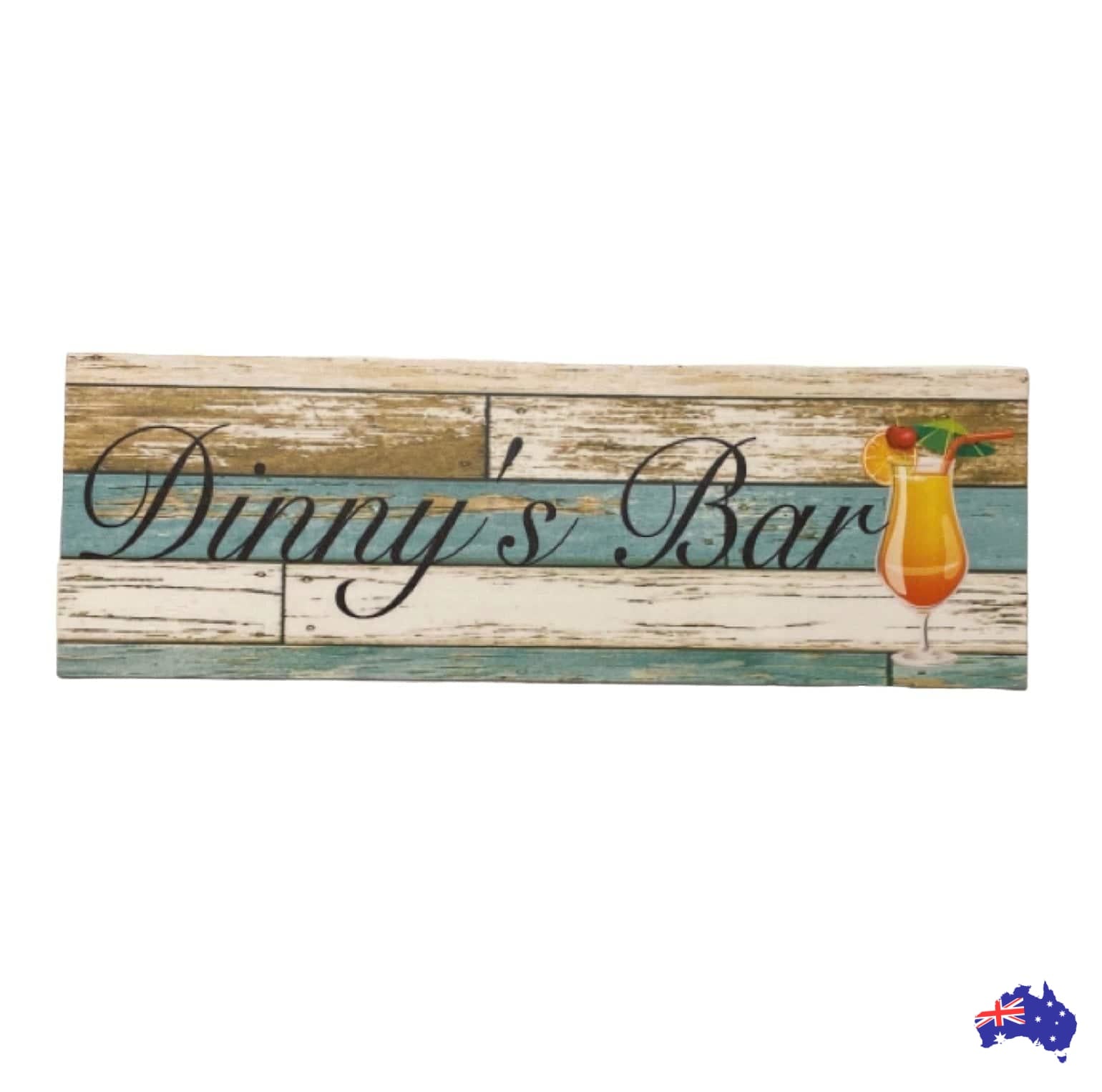 Bar Cocktail Tropical Custom Persoanlised Sign - The Renmy Store Homewares & Gifts 