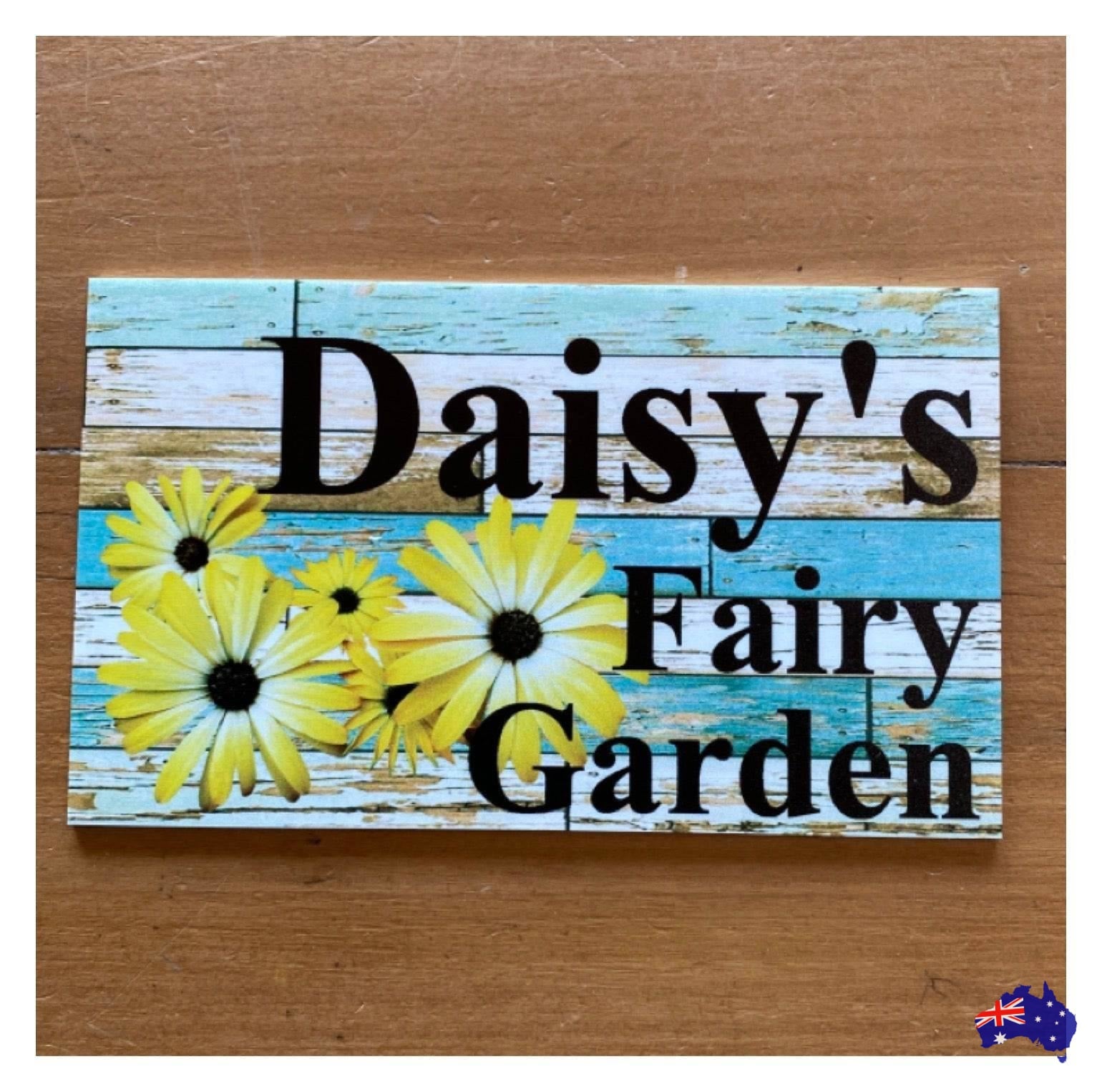 Daisy Yellow Custom Personalised Sign - The Renmy Store Homewares & Gifts 