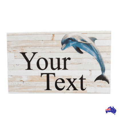 Dolphin Beach Custom Personalised Sign - The Renmy Store Homewares & Gifts 