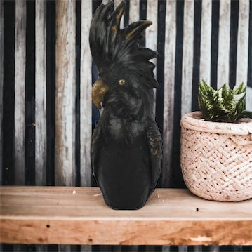 Cockatoo Bird Black Ornament - The Renmy Store Homewares & Gifts 