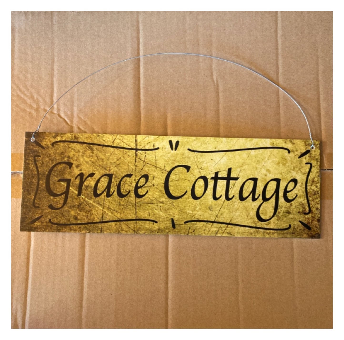 Cottage Custom Personalised Vintage Sign