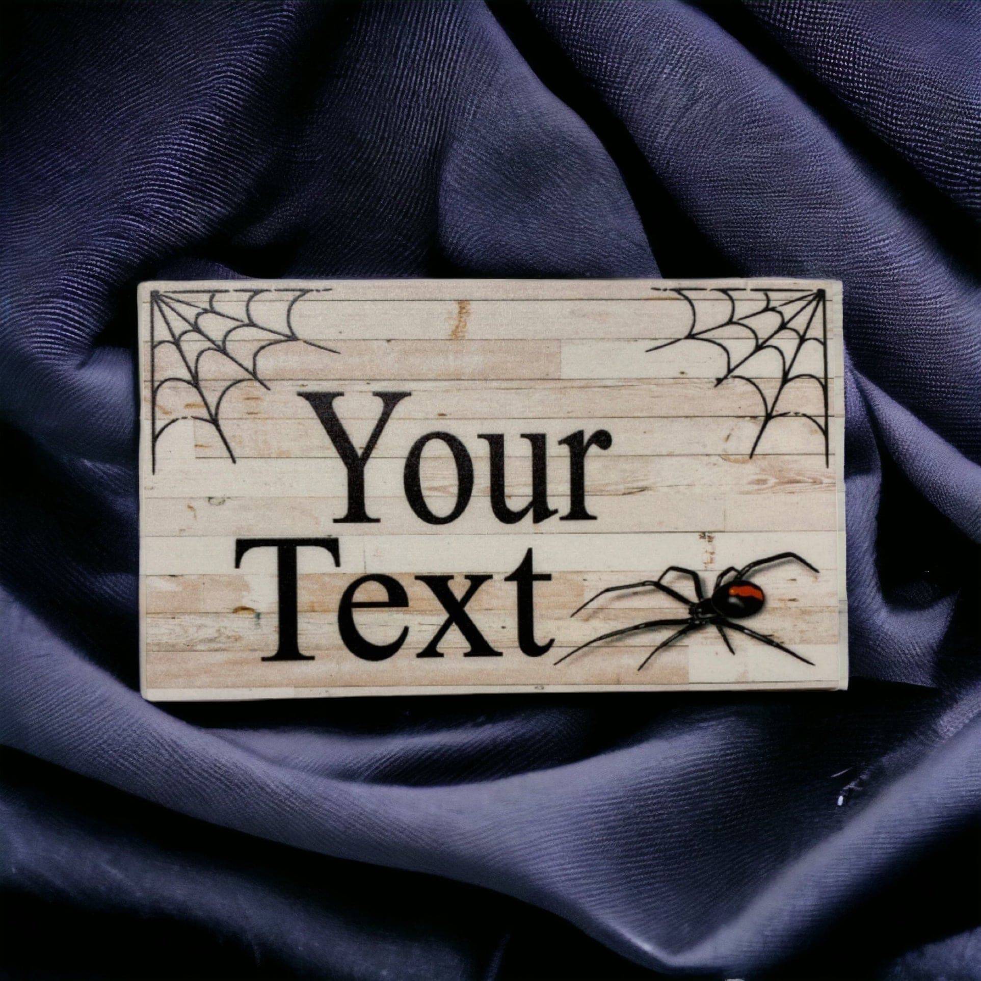 Redback Spider Custom Personalised Sign - The Renmy Store Homewares & Gifts 