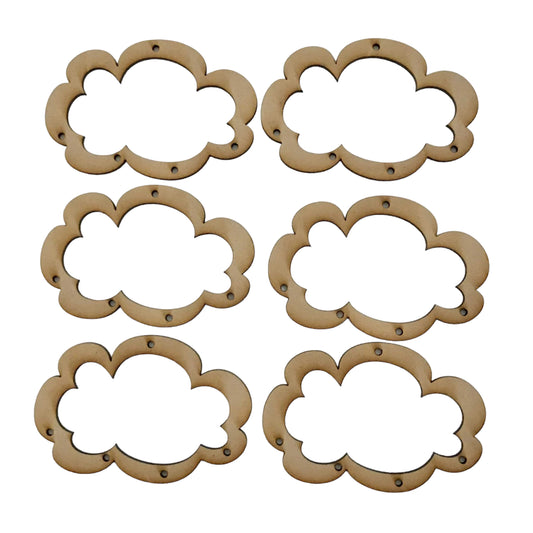Cloud Mobile DIY Raw Wooden MDF DIY Craft - The Renmy Store Homewares & Gifts 
