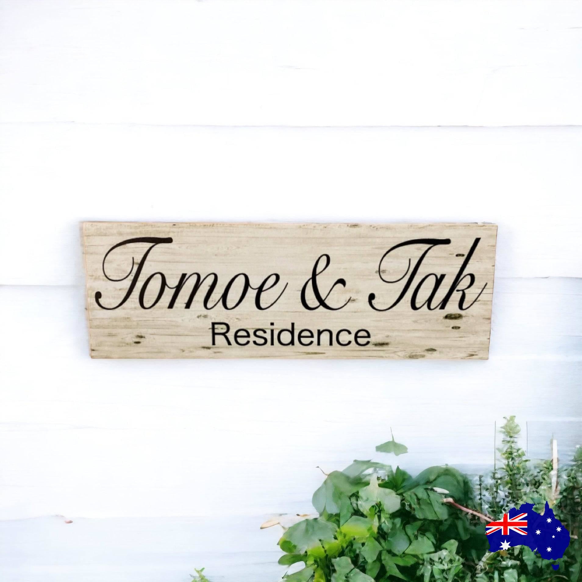 Family Residence Custom Personalised House Sign - The Renmy Store Homewares & Gifts 