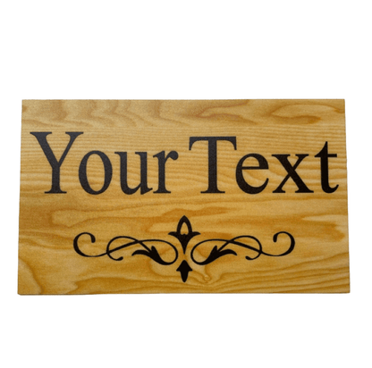 Timber Style Your Text Custom Wording Sign - The Renmy Store Homewares & Gifts 