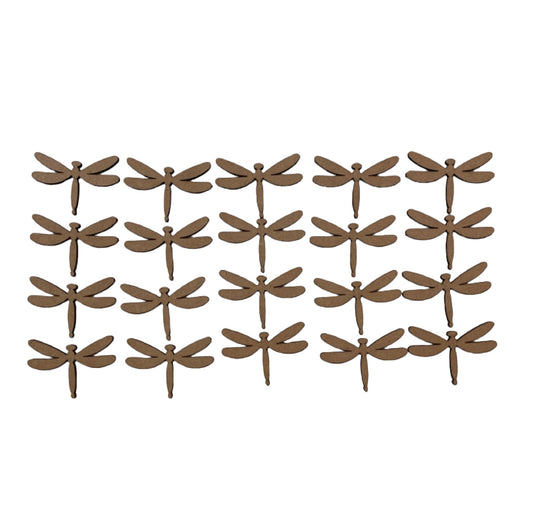 Dragonfly Timber MDF Shape DIY 7cm Set 20 - The Renmy Store Homewares & Gifts 