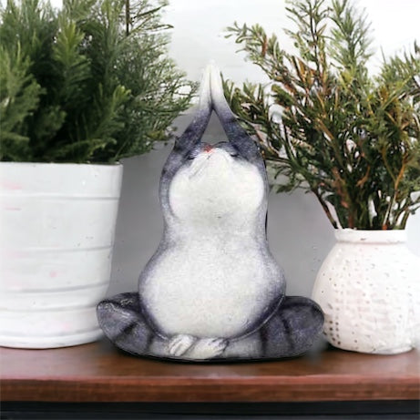 Cat Yoga Zen Ornament - The Renmy Store Homewares & Gifts 
