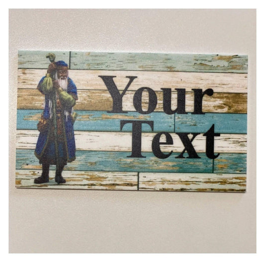 Dungeons Dragons Wizard Custom Wording Text Sign - The Renmy Store Homewares & Gifts 