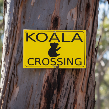 Koala Crossing Sign | Aussie Made Outdoor Wildlife Sign