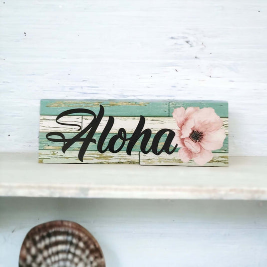 Aloha Hawaiian Tropical Sign - The Renmy Store Homewares & Gifts 