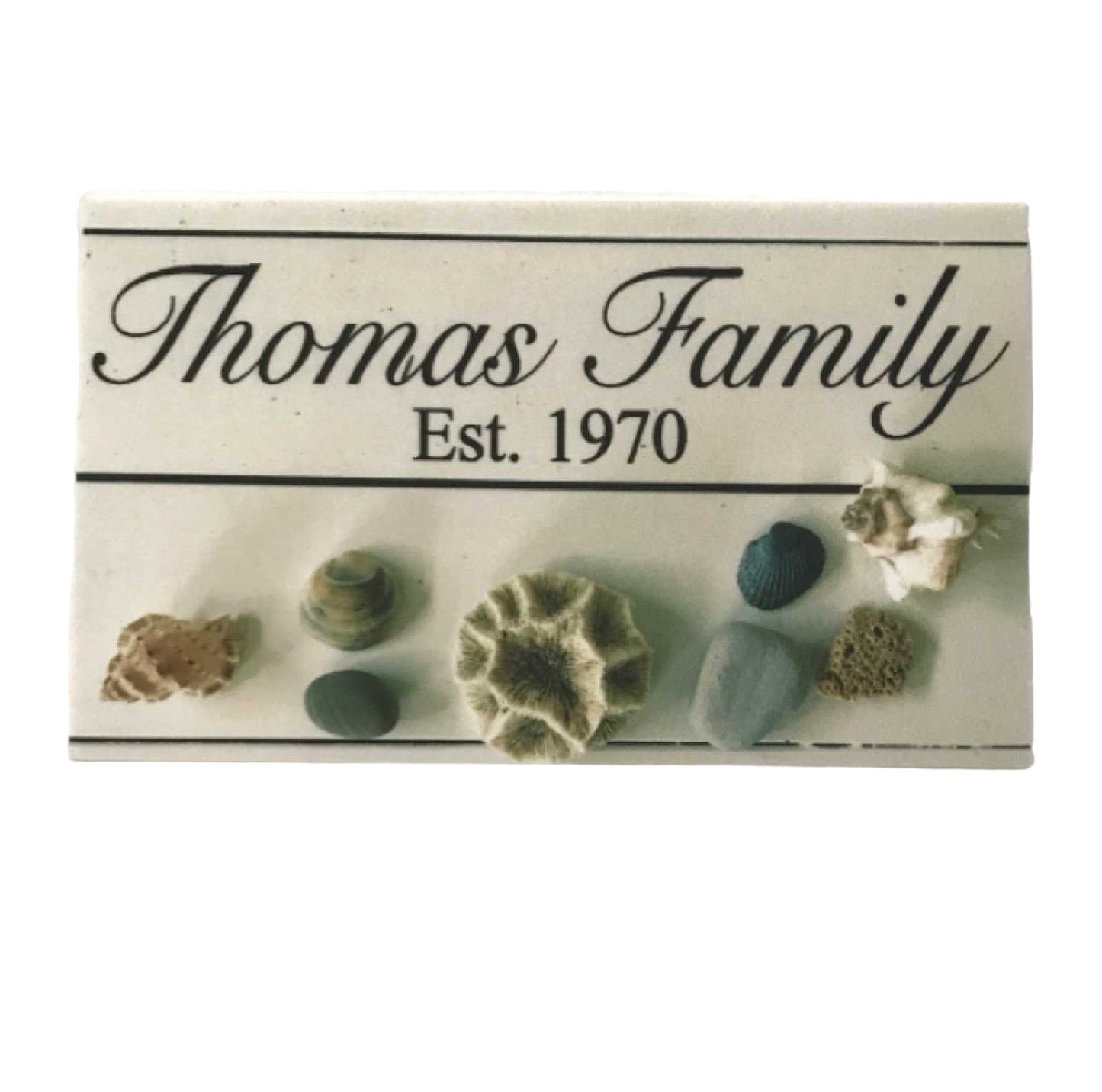 Family Custom Personalised Est Beach House Rustic Sign - The Renmy Store Homewares & Gifts 