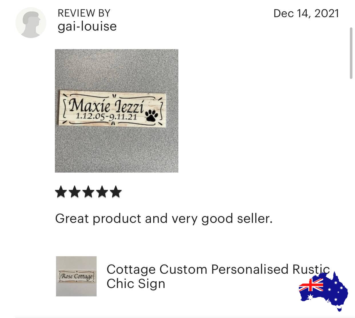 Cottage Custom Personalised Rustic Chic Sign - The Renmy Store Homewares & Gifts 