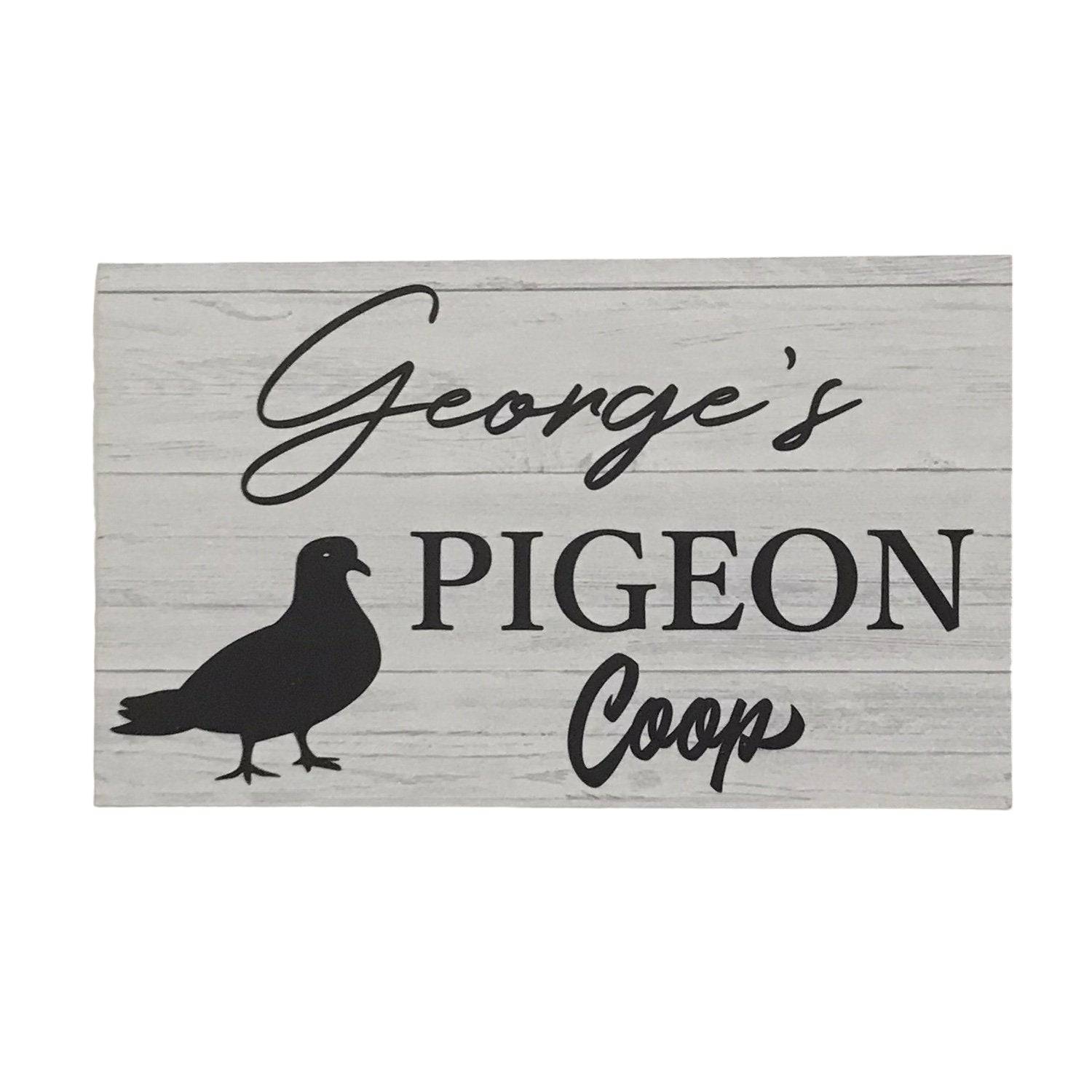 Pigeon Coop Personalised Custom Sign - The Renmy Store Homewares & Gifts 