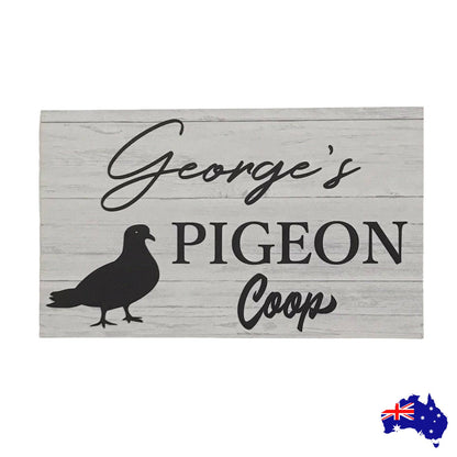 Pigeon Coop Personalised Custom Sign - The Renmy Store Homewares & Gifts 