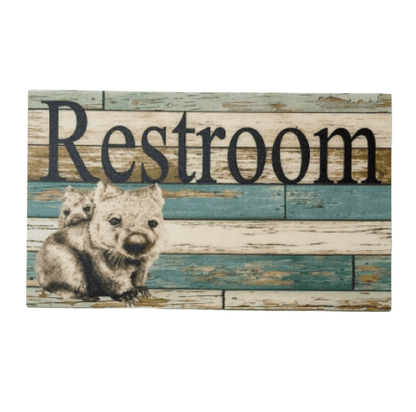 Restroom Toilet Wombat Sign - The Renmy Store Homewares & Gifts 