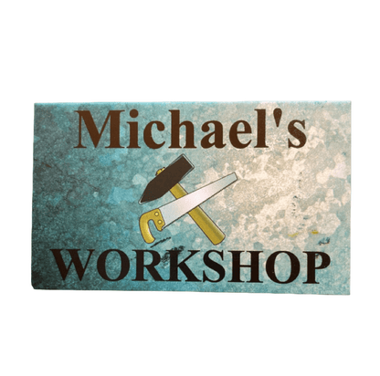 Workshop Tools Rustic Custom Personalised Sign - The Renmy Store Homewares & Gifts 