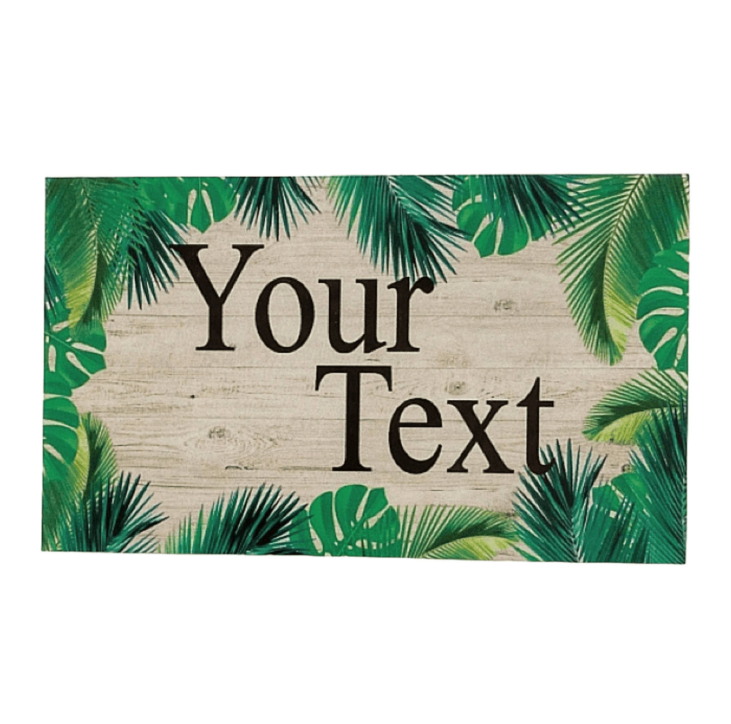 Tropical Paradise Beach Custom Personalised Palm Sign - The Renmy Store Homewares & Gifts 