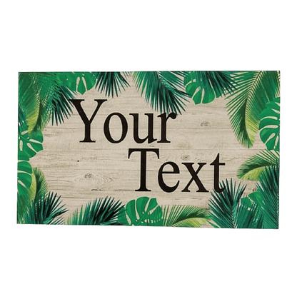 Tropical Paradise Beach Custom Personalised Palm Sign - The Renmy Store Homewares & Gifts 