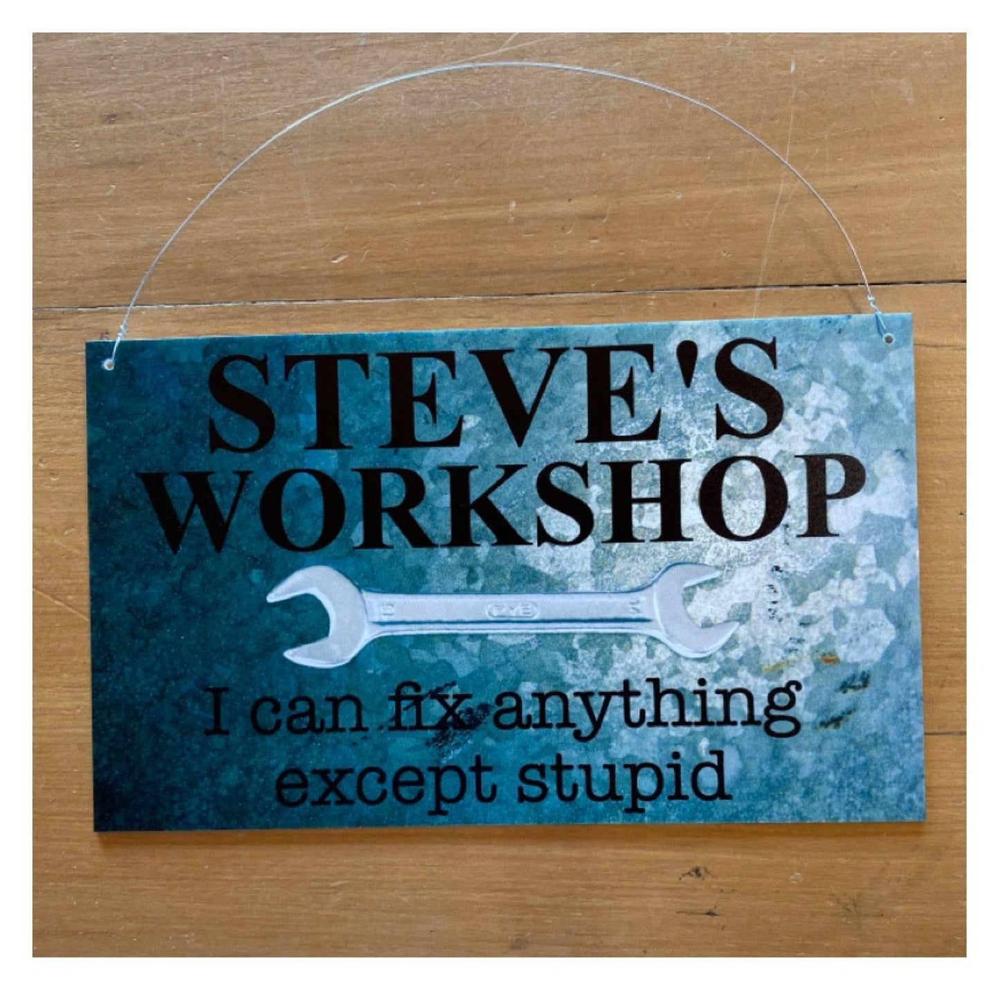 Garage Fix Anything Except Stupid Custom Sign - The Renmy Store Homewares & Gifts 