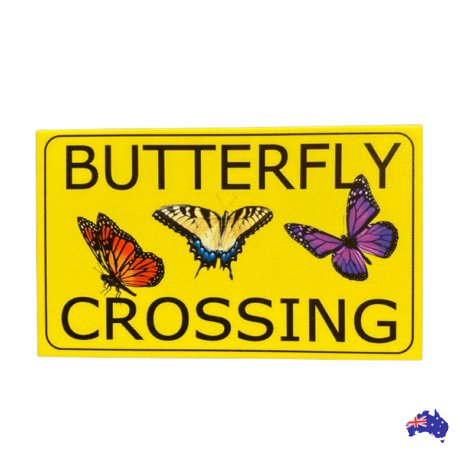 Butterfly Crossing Sign - The Renmy Store Homewares & Gifts 