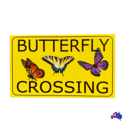 Butterfly Crossing Sign - The Renmy Store Homewares & Gifts 