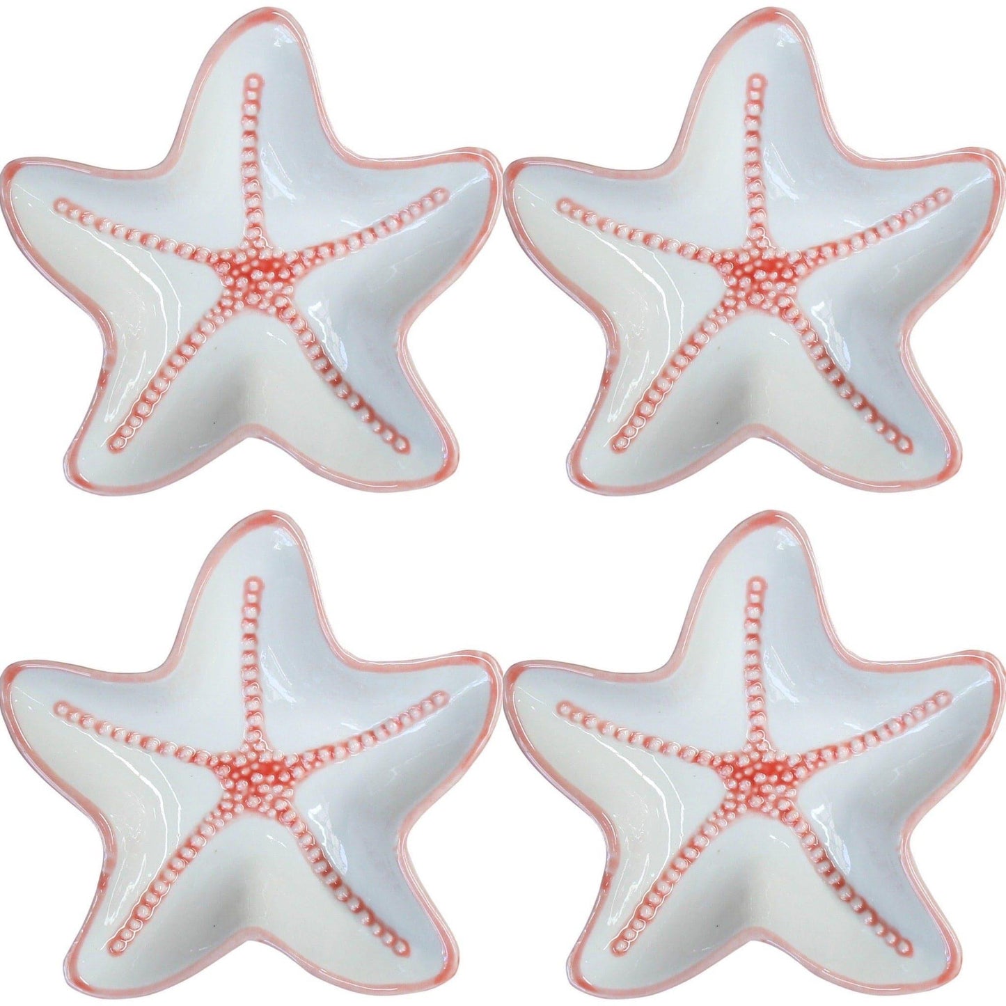 Starfish Beach House Plate Set of 4 - The Renmy Store Homewares & Gifts 