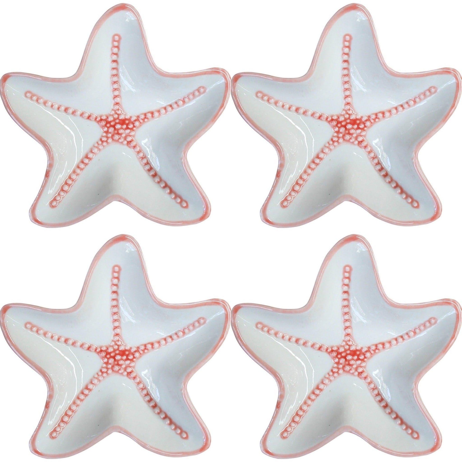 Starfish Beach House Plate Set of 4 - The Renmy Store Homewares & Gifts 