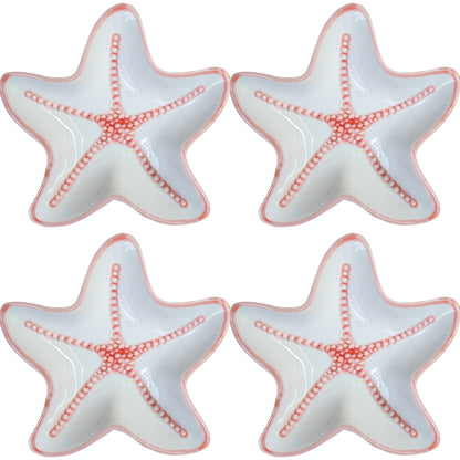 Starfish Beach House Plate Set of 4 - The Renmy Store Homewares & Gifts 