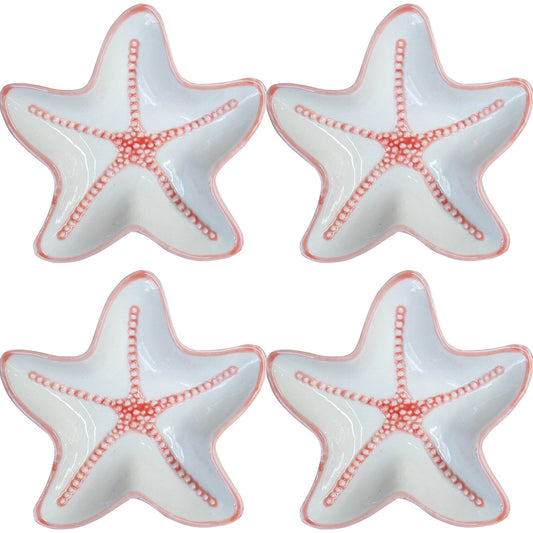 Starfish Beach House Plate Set of 4 - The Renmy Store Homewares & Gifts 