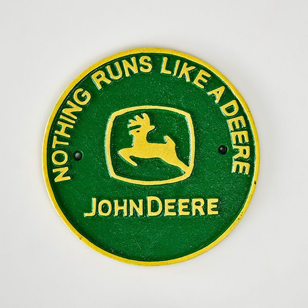 John Deere Cast Iron Sign
