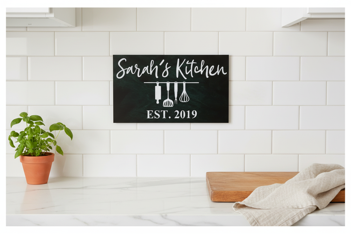 Kitchen Sign Splashback