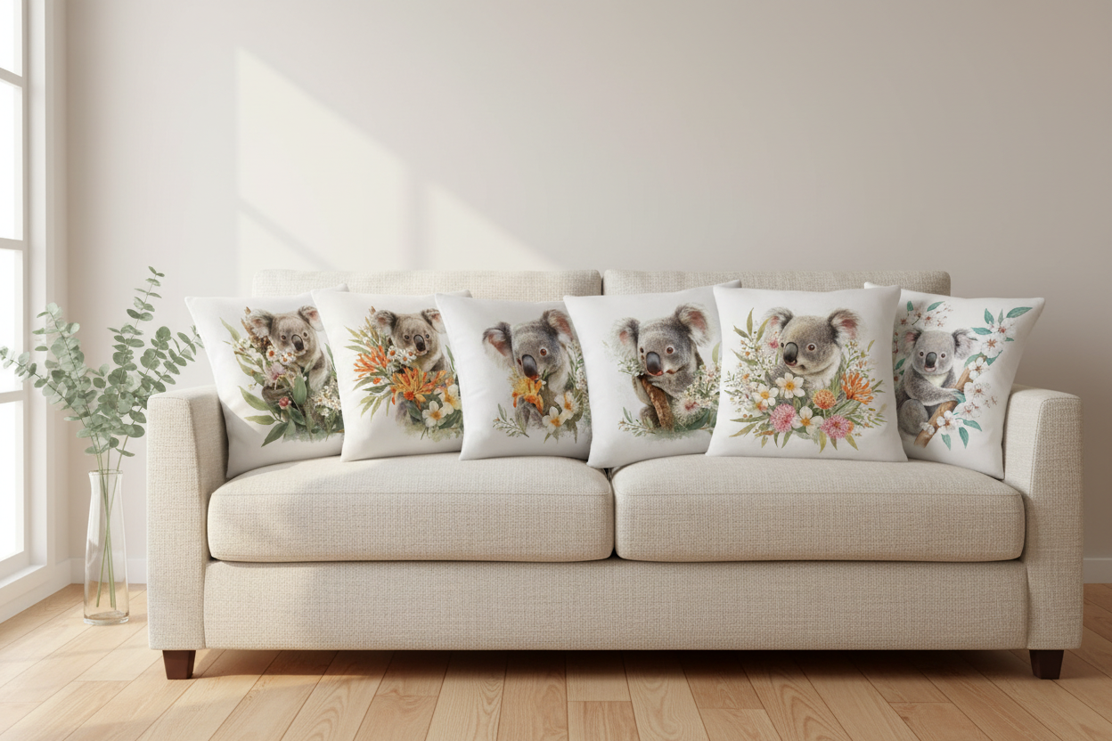 Koala Cushion Covers Hero Lifestyle