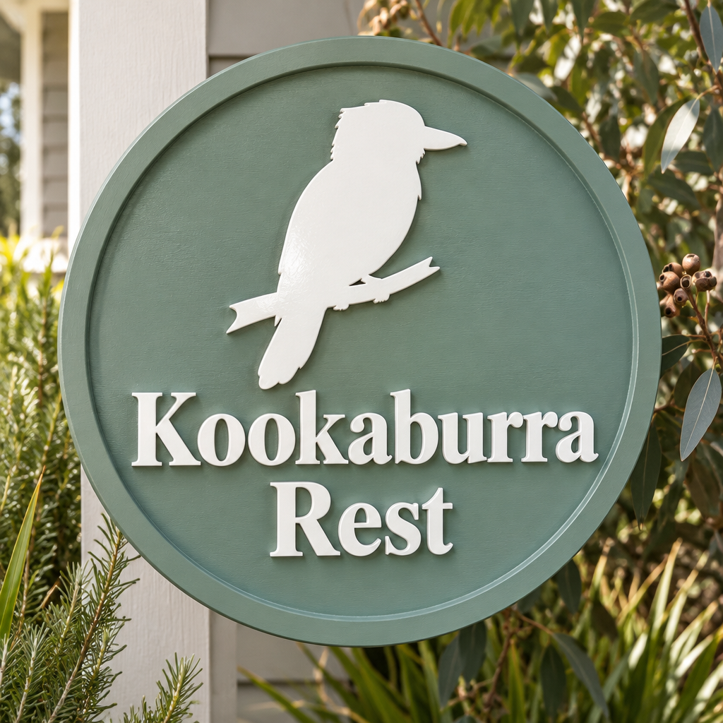 Kookaburra Rest sign preview