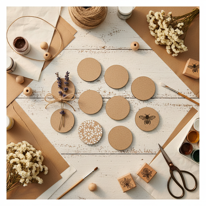 MDF circles used for handmade craft projects