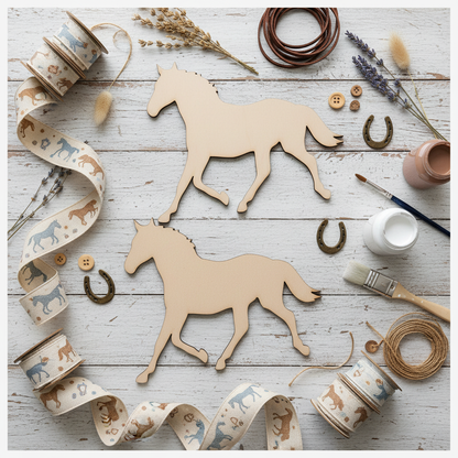 MDF running horse equestrian craft project