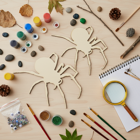 MDF tarantula shapes for a science and nature project