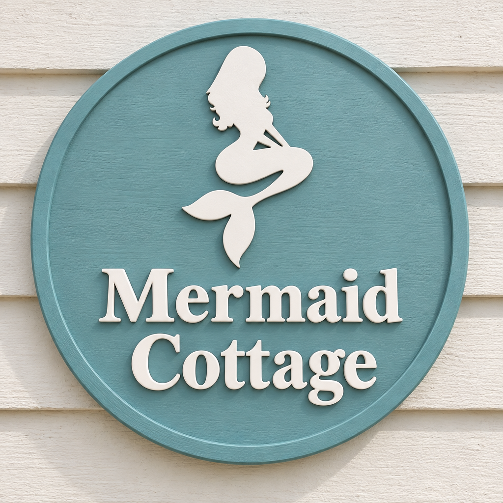 Mermaid Cottage sign preview