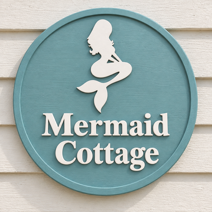 Mermaid Cottage sign preview